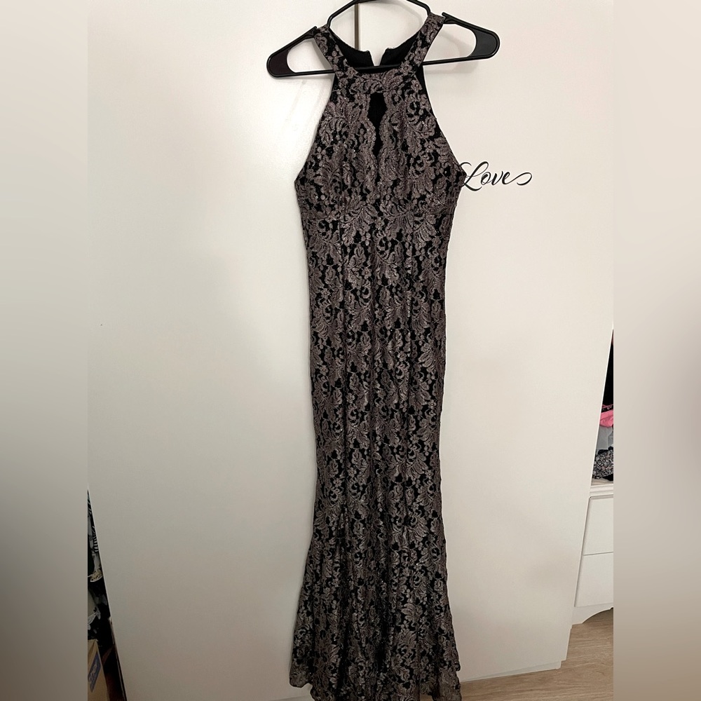 Black glitter dress